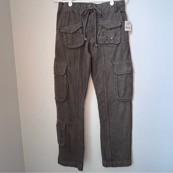 Free People Tahiti Corduroy Cargo Pants Size XS - Picture 3 of 14